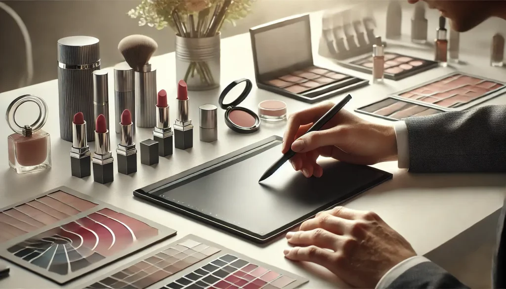 طراحی دیزاین آرایشی بهداشتی برای جعبه رژ لب