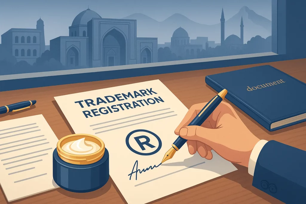 تصویر از فرآیند ثبت برند در تبریز با نمایی از دفتر قانونی