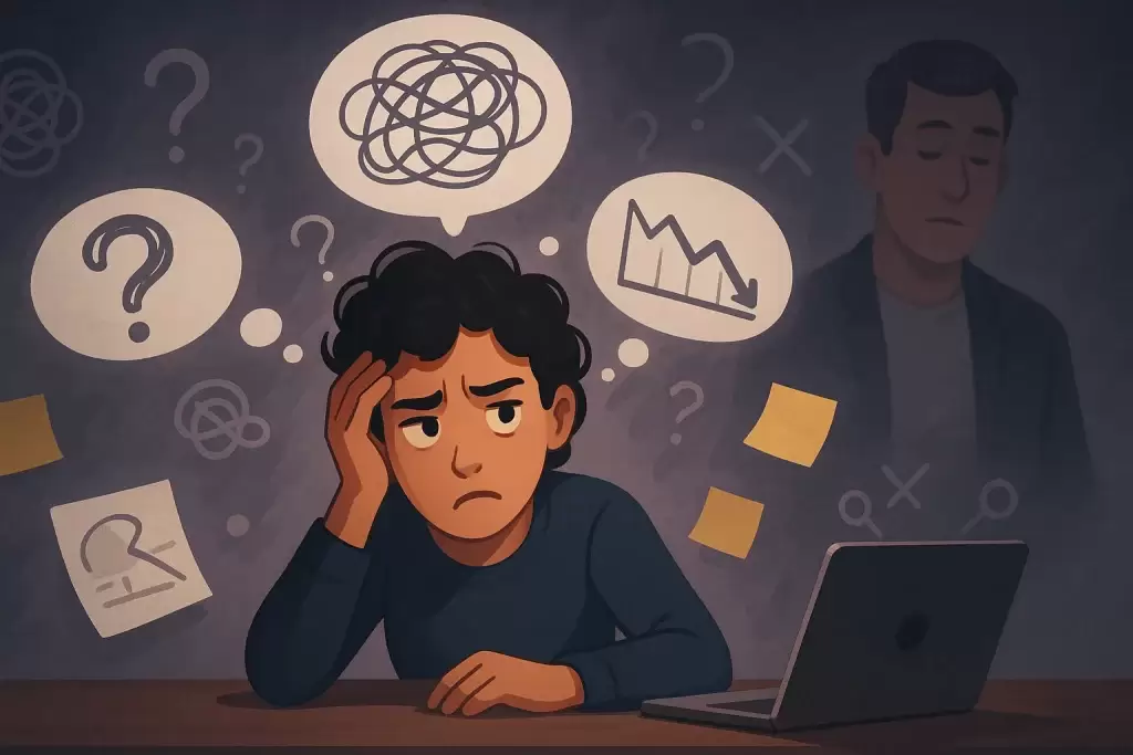 نمادی از سردرگمی در مسیر کوچینگ ناکارآمد با قطب‌نمای خراب