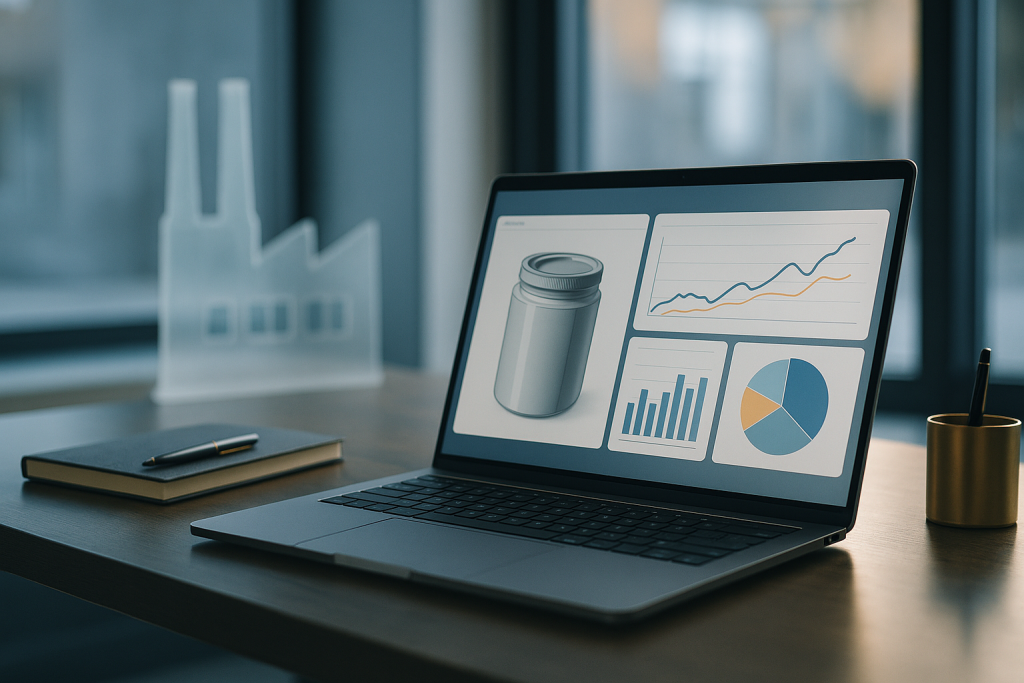 تصویر مفهومی از استراتژی تولید بدون کارخانه در محیط کاری مدرن و واقع‌گرایانه