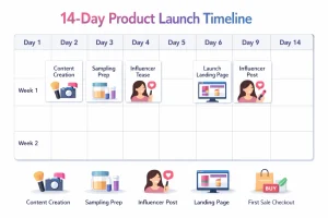 لانچ محصول آرایشی در ۱۴ روز